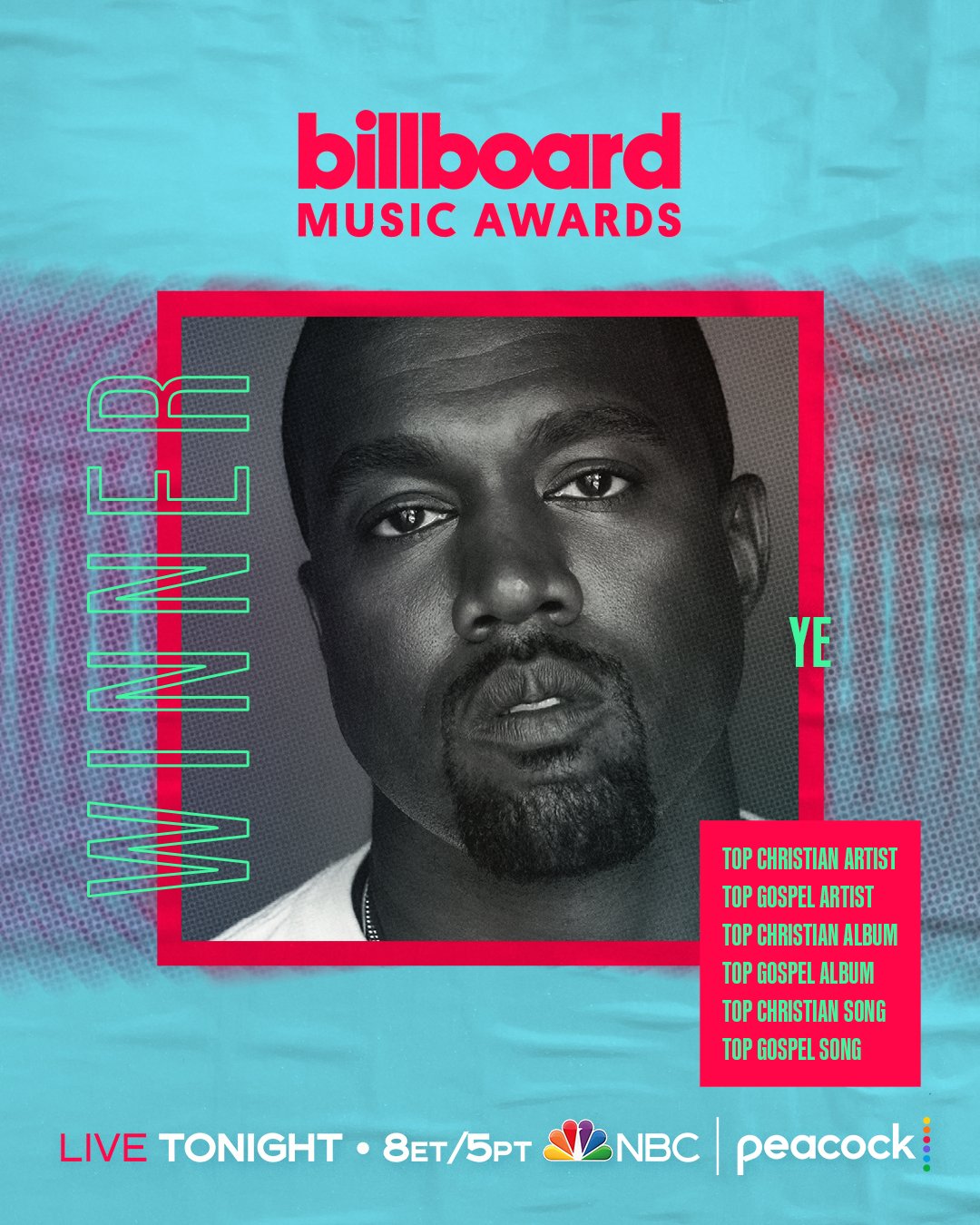 Kanye West Wins Top Christian Artist at 2022 Billboard Music Awards